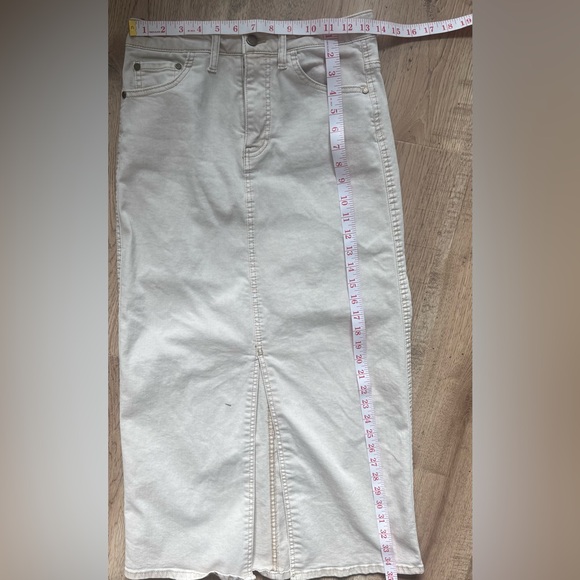 Oat New York Denim Jean Midi Skirt 4/27 - Picture 12 of 12